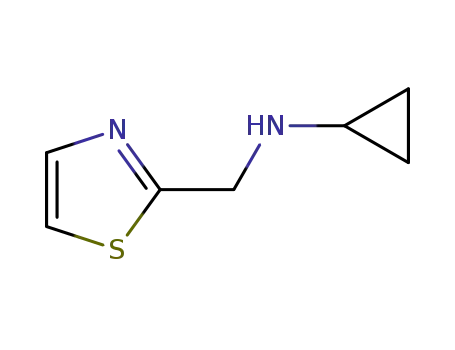 Molecular Structure of 915920-14-8 (N-(thiazol-2-ylmethyl)cyclopropanamine)