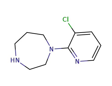 Molecular Structure of 902837-06-3 (1-(3-CHLORO-2-PYRIDYL)HOMOPIPERAZINE)