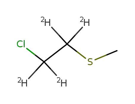 Molecular Structure of 93709-60-5 (2-CHLOROETHYL-D4 METHYL SULFIDE)