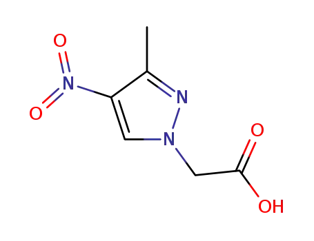 Molecular Structure of 956204-54-9 ((3-METHYL-4-NITRO-PYRAZOL-1-YL)-ACETIC ACID)