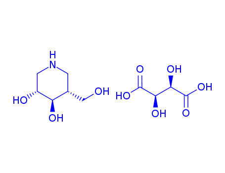 (3R,4R,5R)-5-(hydroxymethyl)-3,4-piperidinediol L-(+)-tartrate salt
