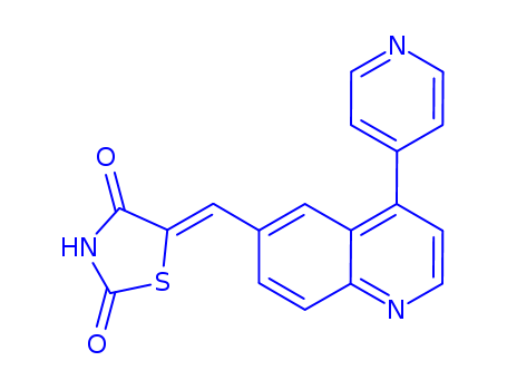 5-[[4-(4-Pyridinyl)-6-quinolinyl]methylene]-2,4-thiazolidenedione