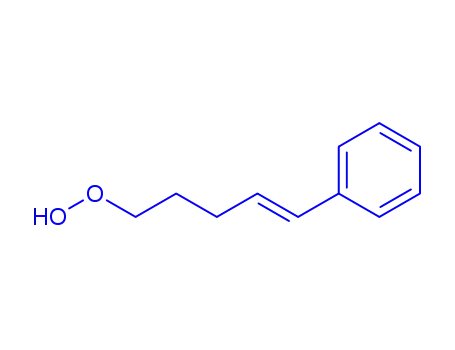 Molecular Structure of 94242-71-4 (5-phenylpent-4-enyl-1-hydroperoxide)