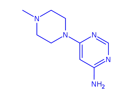 Molecular Structure of 96225-96-6 (4-AMINO-6-(4-METHYL-1-PIPERAZINYL)PYRIMIDINE)