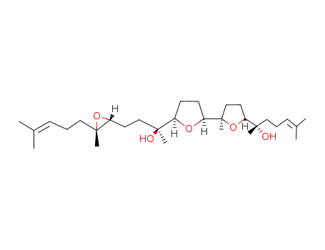 (S)-2-((2R,5R,2'S,5'R)-5'-{(S)-1-Hydroxy-1-methyl-3-[(2R,3S)-3-methyl-3-(4-methyl-pent-3-enyl)-oxiranyl]-propyl}-2-methyl-octahydro-[2,2']bifuranyl-5-yl)-6-methyl-hept-5-en-2-ol