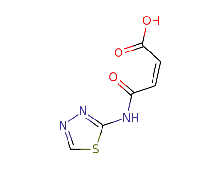 Molecular Structure of 41148-06-5 (2-Butenoic acid, 4-oxo-4-(1,3,4-thiadiazol-2-ylamino)-, (Z)-)
