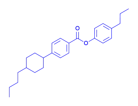 Molecular Structure of 96155-68-9 (4-Propylphenyl 4'-trans-butylcyclohexylbenzoate)