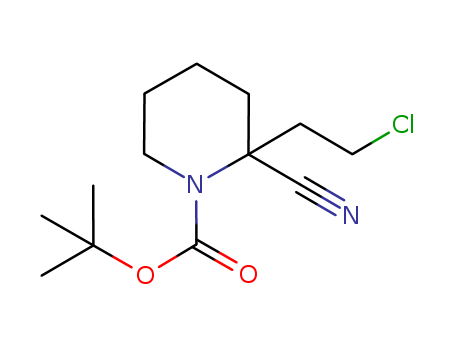 tert-butyl 2-(2-chloroethyl)-2-cyanopiperidine-1-carboxylate
