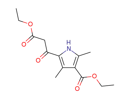 Molecular Structure of 963-69-9 (5-(2-ETHOXYCARBONYL-ACETYL)-2,4-DIMETHYL-1H-PYRROLE-3-CARBOXYLIC ACID ETHYL ESTER)