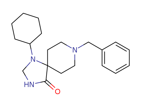 8-benzyl-1-cyclohexyl-1,3,8-triaza-spiro[4.5]decan-4-one(95939-10-9)