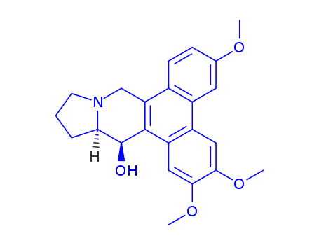 97415-40-2,hypoestestatin 2,Dibenzo[f,h]pyrrolo[1,2-b]isoquinolin-14-ol,9,11,12,13,13a,14-hexahydro-2,3,6-trimethoxy-, (13aS-cis)-; (-)-Hypoestestatin2; Hypoestestatine 2