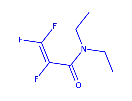 Molecular Structure of 97403-94-6 (N,N-diethyl-2,3,3-trifluoroacrylamide)