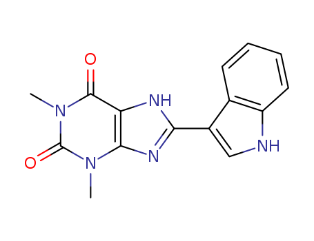 1H-Purine-2,6-dione,3,9-dihydro-8-(1H-indol-3-yl)-1,3-dimethyl-