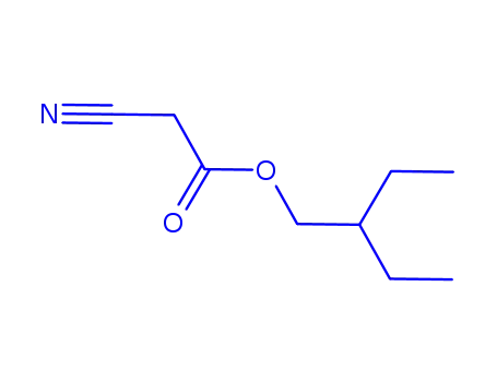 Molecular Structure of 96980-49-3 (2-ETHYLBUTYL CYANOACETATE)