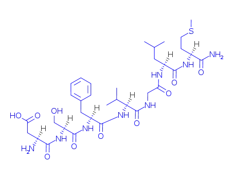 Molecular Structure of 97559-35-8 (NEUROKININ A (4-10))