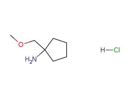 Molecular Structure of 944146-30-9 ([1-(methoxymethyl)cyclopentyl]amine hydrochloride)