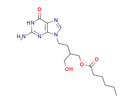 Hexanoic acid, 4-(2-amino-1,6-dihydro-6-oxo-9H-purin-9-yl)-2-(hydroxymethyl)butyl ester