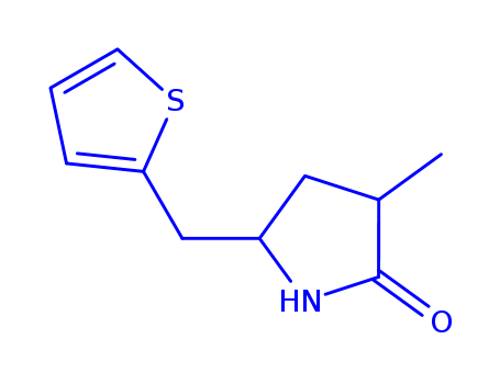 97561-79-0,3-methyl-5-(thiophen-2-ylmethyl)pyrrolidin-2-one,