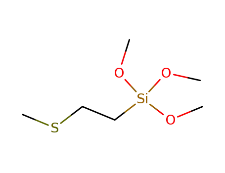 Molecular Structure of 66785-19-1 (Silane, trimethoxy[2-(methylthio)ethyl]-)