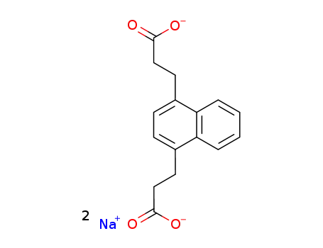 Molecular Structure of 97860-58-7 (3,3'-(1,4-NAPHTHYLIDINE)DIPROPIONATE, 2NA)