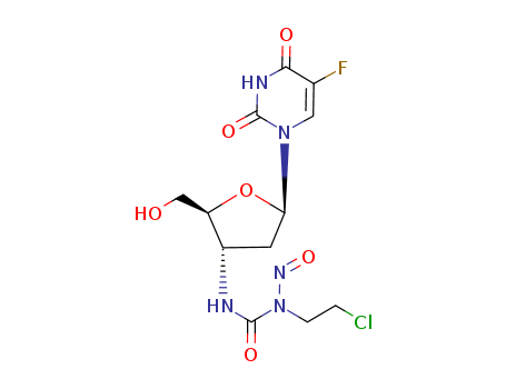 96699-71-7,3'-(3-(2-chloroethyl)-3-nitrosoureido)-2',3'-dideoxy-5-fluorouridine,3’-(3-(2-chloroethyl)-3-nitrosoureido)-2’,3’-dideoxy-5-fluorouridine