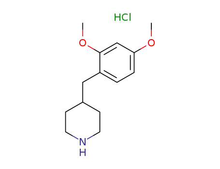 Molecular Structure of 945374-65-2 (Piperidine, 4-[(2,4-Dimethoxyphenyl)Methyl]-, Hydrochloride)