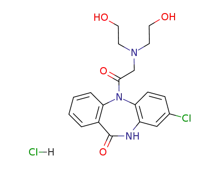 11H-Dibenzo(b,e)(1,4)diazepin-11-one, 5-((bis(2-hydroxyethyl)amino)acetyl)-8-chloro-5,10-dihydro-, monohydrochloride