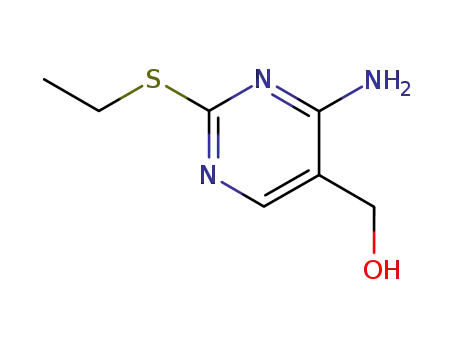 Molecular Structure of 98432-26-9 (4-AMINO-2-(ETHYLTHIO)-5-(HYDROXYMETHYL)PYRIMIDINE)