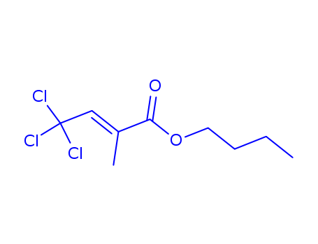 Butyl 4,4,4-trichloro-2-methyl but-2-enoate
