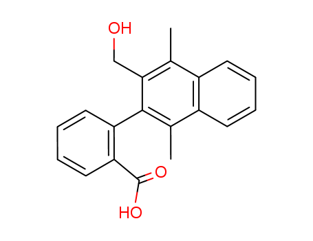 Benzoic acid,2-[3-(hydroxymethyl)-1,4-dimethyl-2-naphthalenyl]- cas  94549-42-5