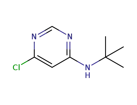Molecular Structure of 945896-38-8 (N-(tert-Butyl)-6-chloropyrimidin-4-amine)