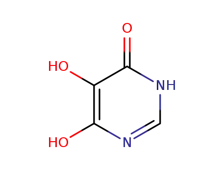 Molecular Structure of 98020-41-8 (4(1H)-Pyrimidinone, 5,6-dihydroxy- (9CI))