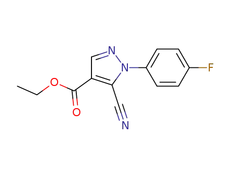 ethyl 5-cyano-1-(4-fluorophenyl)-1H-pyrazole-4-carboxylate