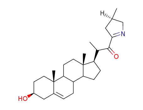 Molecular Structure of 986-45-8 (3β-Hydroxy-16,28-secosolanida-5,22(28)-dien-24-one)