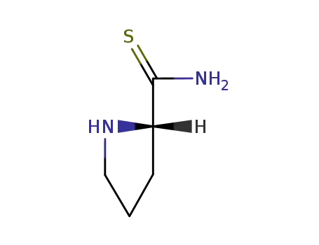 Molecular Structure of 101410-20-2 (2-Pyrrolidinecarbothioamide,(2S)-(9CI))