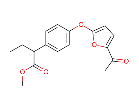 Methyl 4-((5-acetyl-2-furanyl)oxy)-alpha-ethylbenzeneacetate
