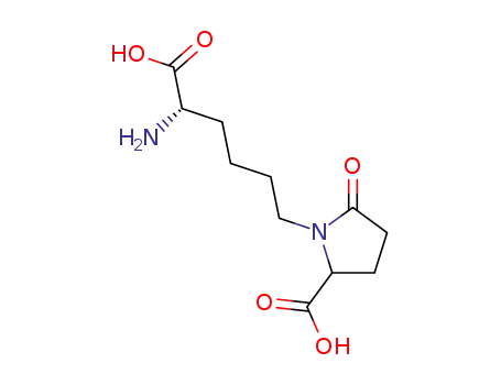 Molecular Structure of 38495-84-0 (1-Pyrrolidinehexanoic acid,R-amino-2-carboxy-5-oxo-,[S-(R*,- R*)]- )