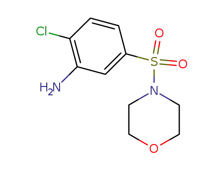 Molecular Structure of 99187-74-3 (2-CHLORO-5-(MORPHOLINE-4-SULFONYL)-PHENYLAMINE)