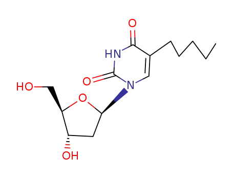 Molecular Structure of 57741-92-1 (Uridine,2'-deoxy-5-pentyl- (9CI))