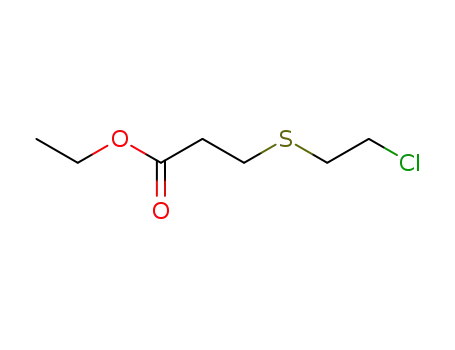 Molecular Structure of 999-50-8 (ethyl 3-(2-chloroethylsulfanyl)propanoate)