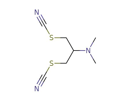 Molecular Structure of 997-70-6 (2-Dimethylamino-1,3-di(thiocyanato)propane)