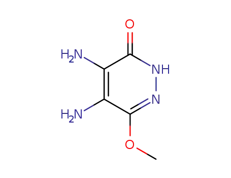 Molecular Structure of 99419-12-2 (3(2H)-Pyridazinone,  4,5-di-amino-6-methoxy-  (6CI))