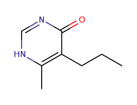Molecular Structure of 103980-68-3 (6-METHYL-5-PROPYL-4(1H)-PYRIMIDINONE)