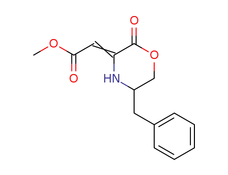 Acetic acid, [2-oxo-5-(phenylmethyl)-3-morpholinylidene]-, methyl ester