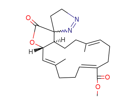 3a,4,4',5,5',8,9,12,13,15a-Decahydro-6,14-dimethyl-2-oxospiro[cyclotetradeca[b]furan-3(2H),3'-[3H]pyrazole]-10-carboxylic acid methyl ester