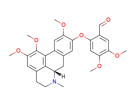 4,5-Dimethoxy-2-[[(6aS)-5,6,6a,7-tetrahydro-1,2,10-trimethoxy-6-methyl-4H-dibenzo[de,g]quinolin-9-yl]oxy]benzaldehyde