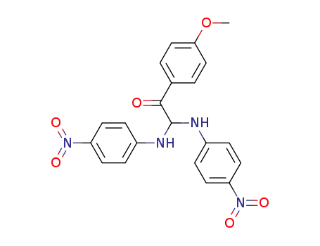 Molecular Structure of 94872-51-2 (1-(4-methoxyphenyl)-2,2-bis[(4-nitrophenyl)amino]ethanone)