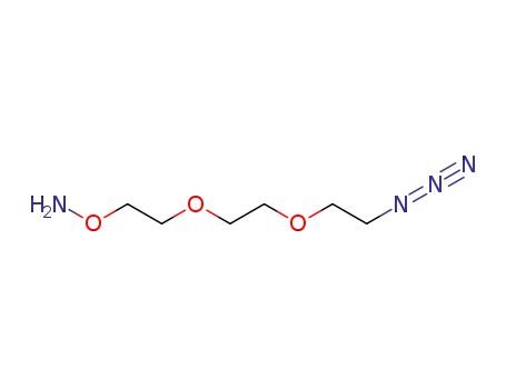 Molecular Structure of 1043426-13-6 (Aminooxy-PEG2-azide)