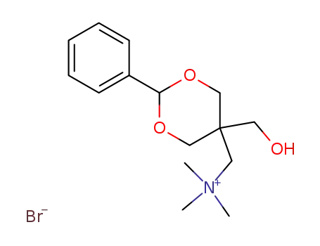 Molecular Structure of 1027-93-6 ([5-(hydroxymethyl)-2-phenyl-1,3-dioxan-5-yl]-N,N,N-trimethylmethanaminium bromide)