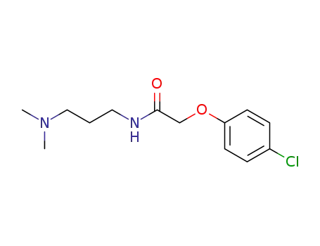 Molecular Structure of 1149-65-1 (2-(p-Chlorophenoxy)-N-[3-(dimethylamino)propyl]acetamide)
